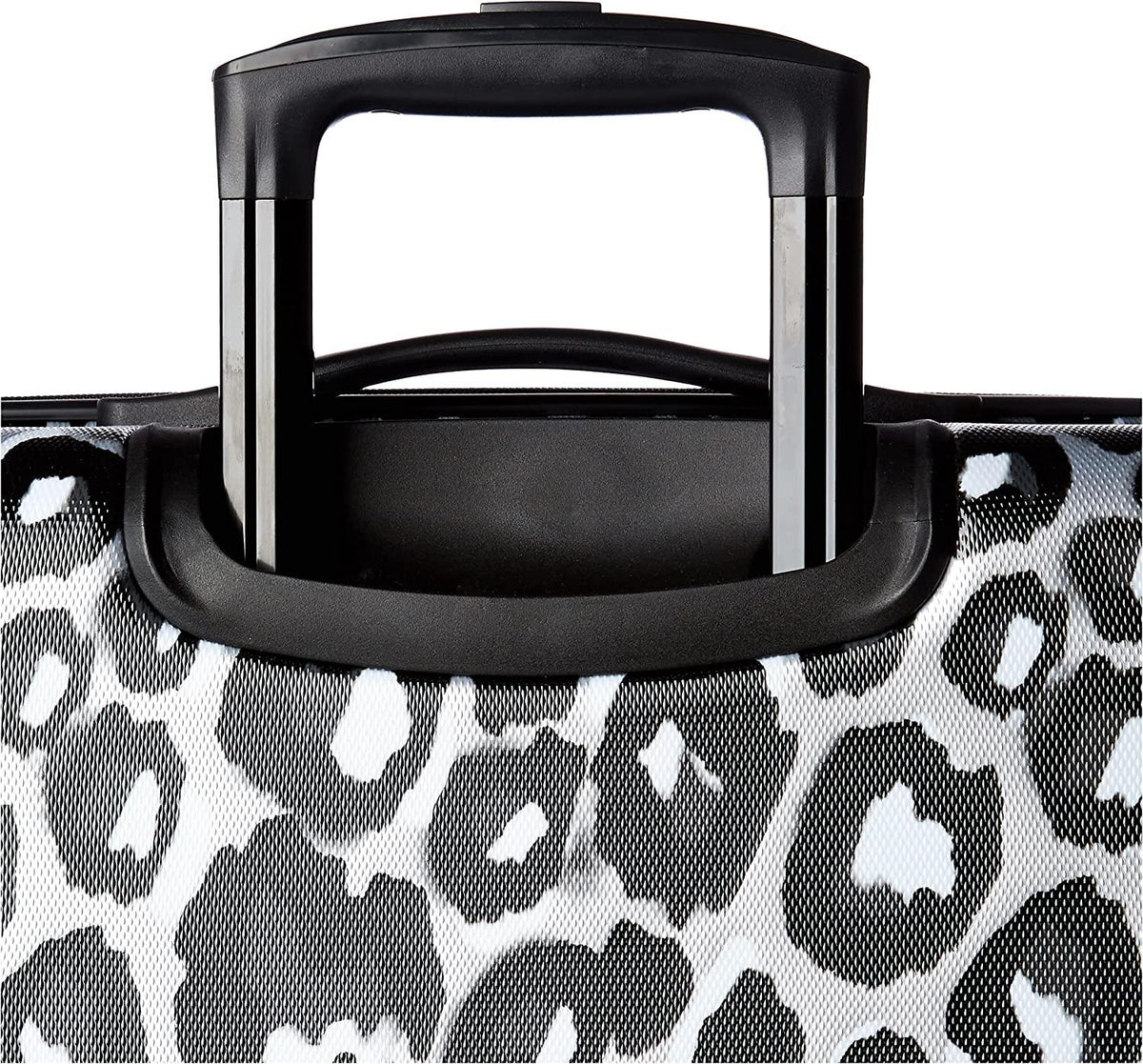 Moonlight Hardside Expandable Luggage with Spinner Wheels, Leopard Black, 3-Piece Set (21/24/28)