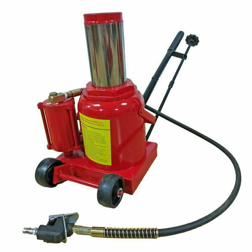 50 Ton Air / Manual Pneumatic Hydraulic Bottle Jack Repair Tool Heavy