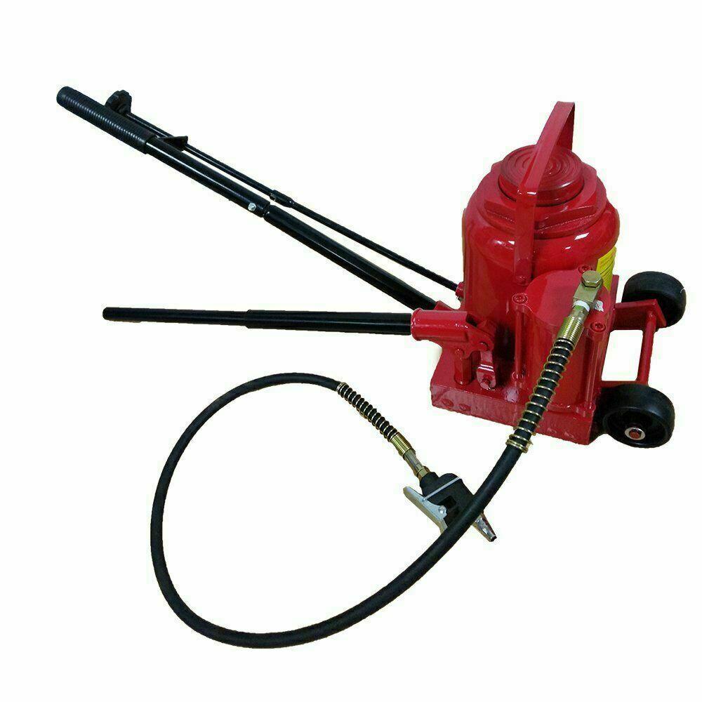 50 Ton Air / Manual Pneumatic Hydraulic Bottle Jack Repair Tool Heavy
