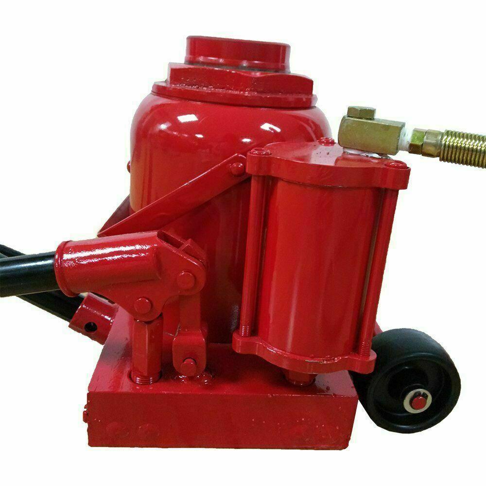 50 Ton Air / Manual Pneumatic Hydraulic Bottle Jack Repair Tool Heavy