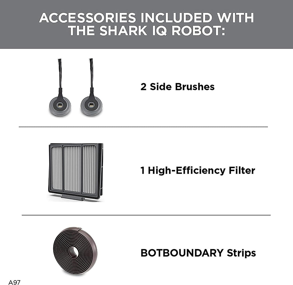 Shark IQ Robot Vacuum AV970 Self Cleaning Brushroll, Advanced Navigation, Perfect for Pet Hair, Works with Alexa, Wi Fi, xl dust bin, A black finish