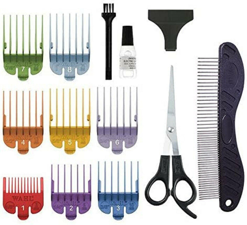 Wahl Trimmer On Shape Of U - Trimmer with Cable And Combs Codificados By