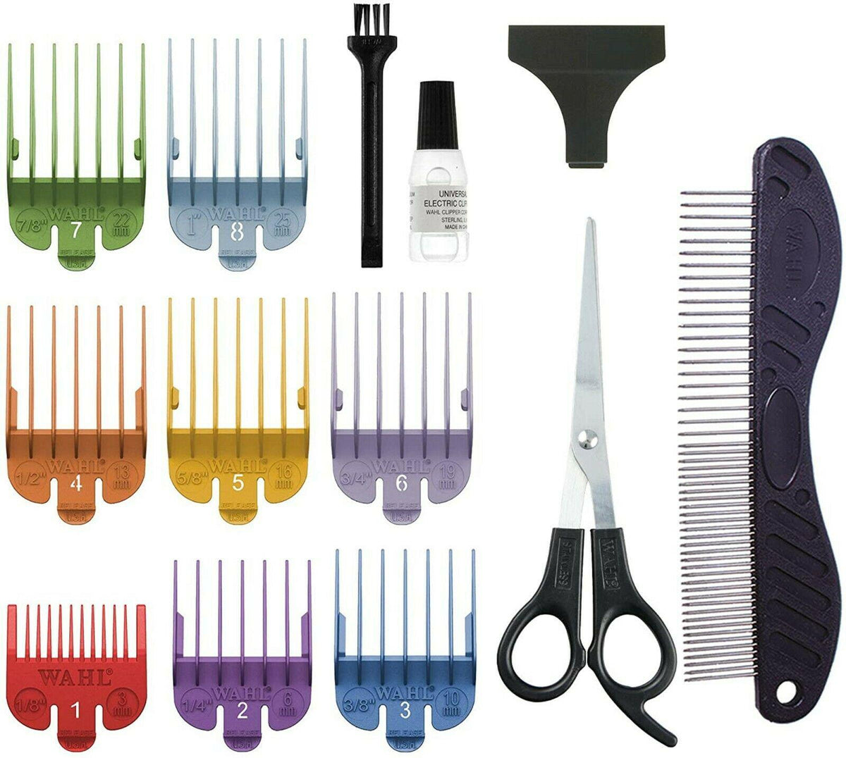 Wahl Trimmer On Shape Of U - Trimmer with Cable And Combs Codificados By
