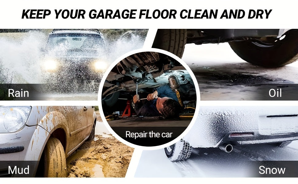 GaraFloor Mat Under Car,Oil Spill Mat,Waterproof BacAbsorbent Pad Protects GaraFloor from Spills, Drips, Splashes Stains. Durable, Reusable