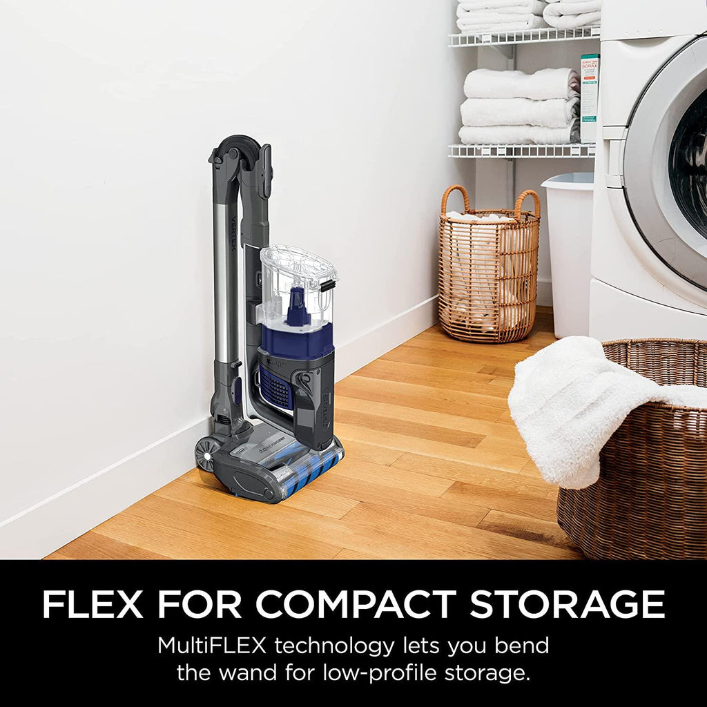 Shark IZ482H Vertex Cordless Stick Vacuum With DuoClean PowerFins, MultiFLEX, Crevice Tool, Pet Multi-Tool &amp; Anti-Allergen Brush, 120-min Runtime, Double Battery, Iris