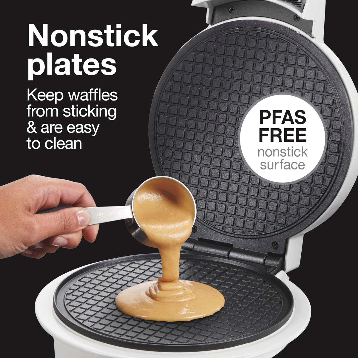 Waffle Cone and Ice Cream Bowl Maker With Browning Control | Fun And Fast, Cooks In 2-3 Minutes | Includes Cone Shaper Roller & Cup Press | 7.5” PFAS-Non-Stick Plates | White