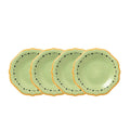 PistouletSet of 4 Salad Plates with Yellow Band