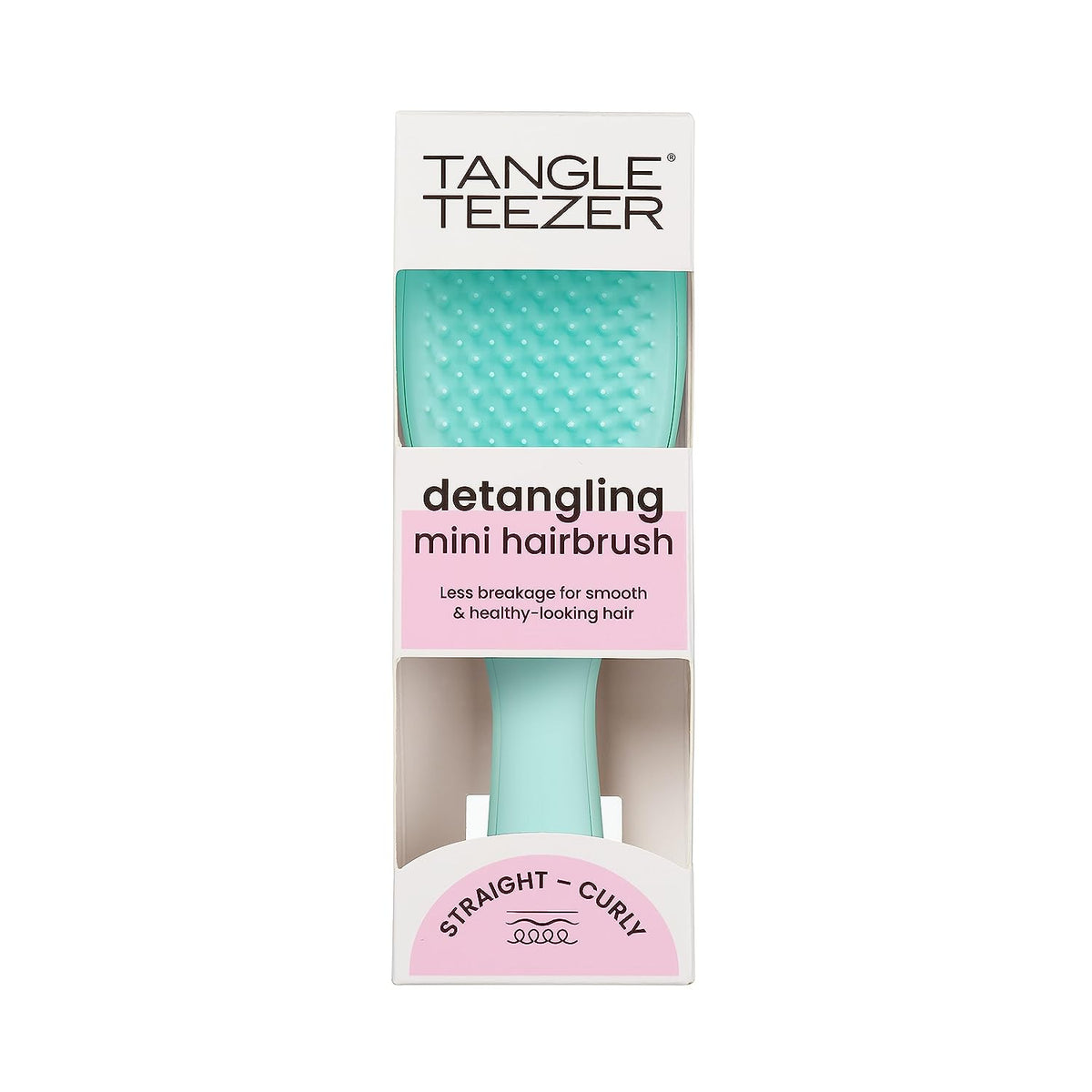 Tangle Teezer | The Mini Wet Detangler Hairbrush for Wet &amp; Dry Hair | Perfect for Kids &amp; Traveling | Eliminates Knots &amp; Reduces Breakage | Sea Green