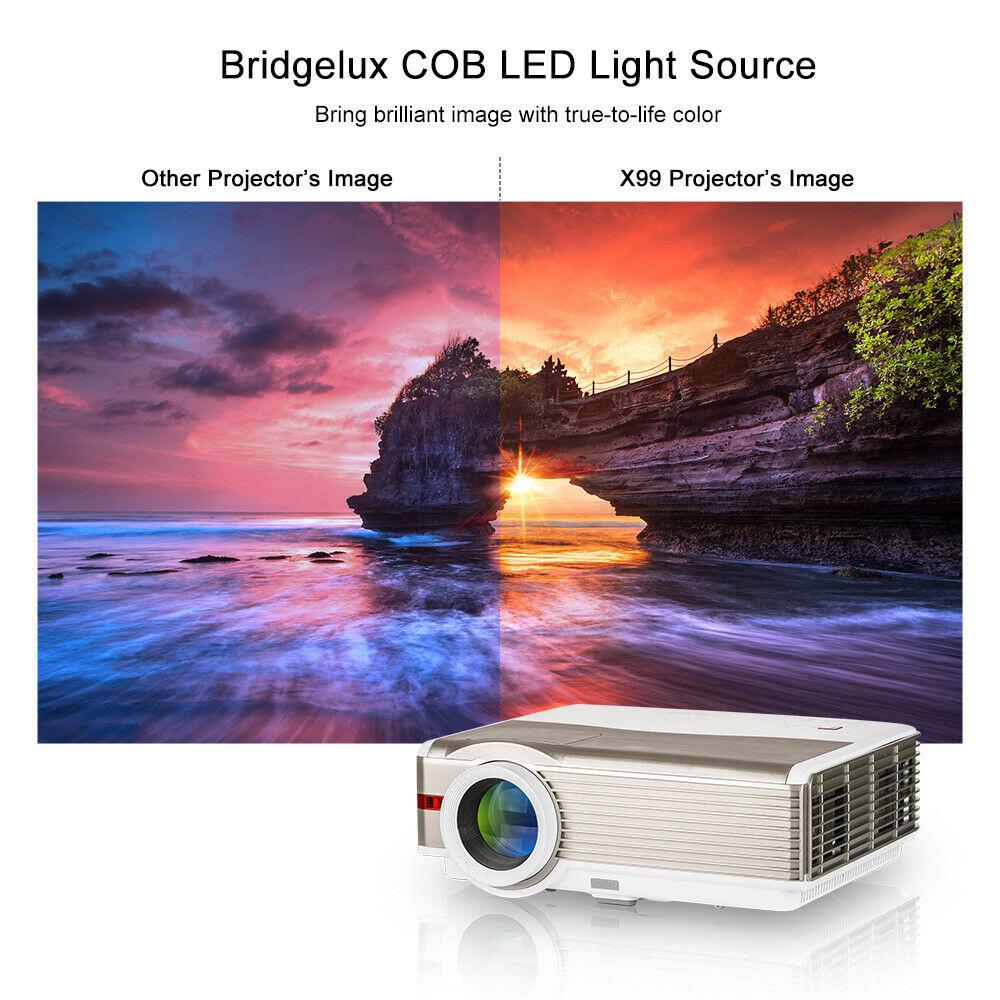 8000lms video home theater projector big screen movie proyector hdmi usb vga tv