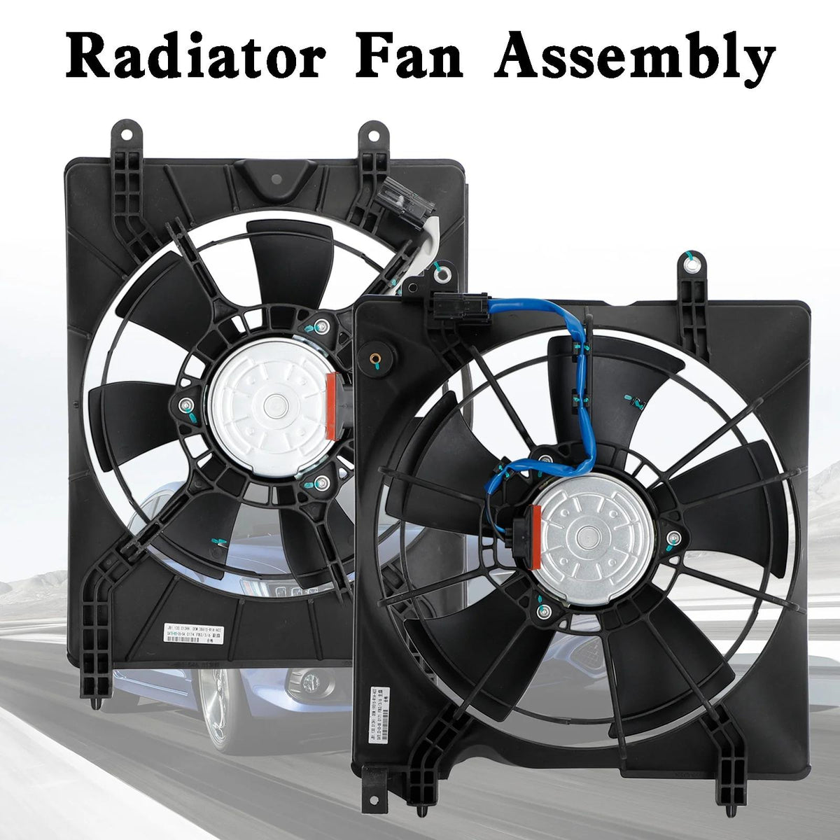 2015 Honda Civic SE Left+Right Radiator Cooling Fan 19030RSJE01 HO3115158 19030R1AA01 38616R1AA01 38615-RZA-A02 Generic