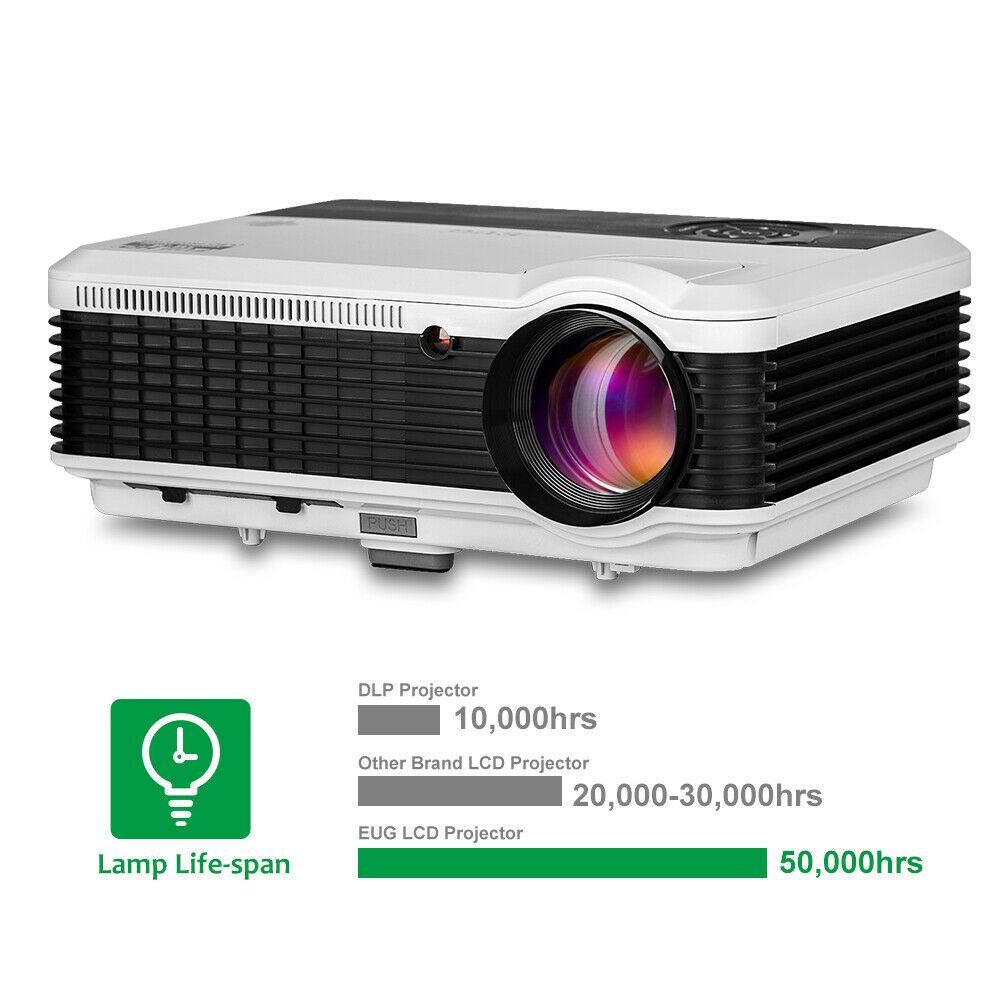 6000lm led home theater projector full hd proyector big screen movie tv hdmi usb