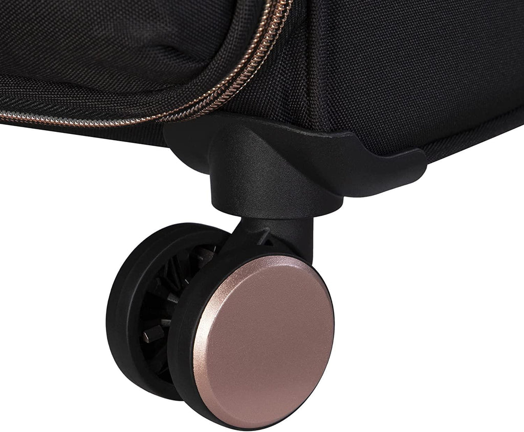 Divinity II 28" Softside Checked 8 Wheel Spinner, Black