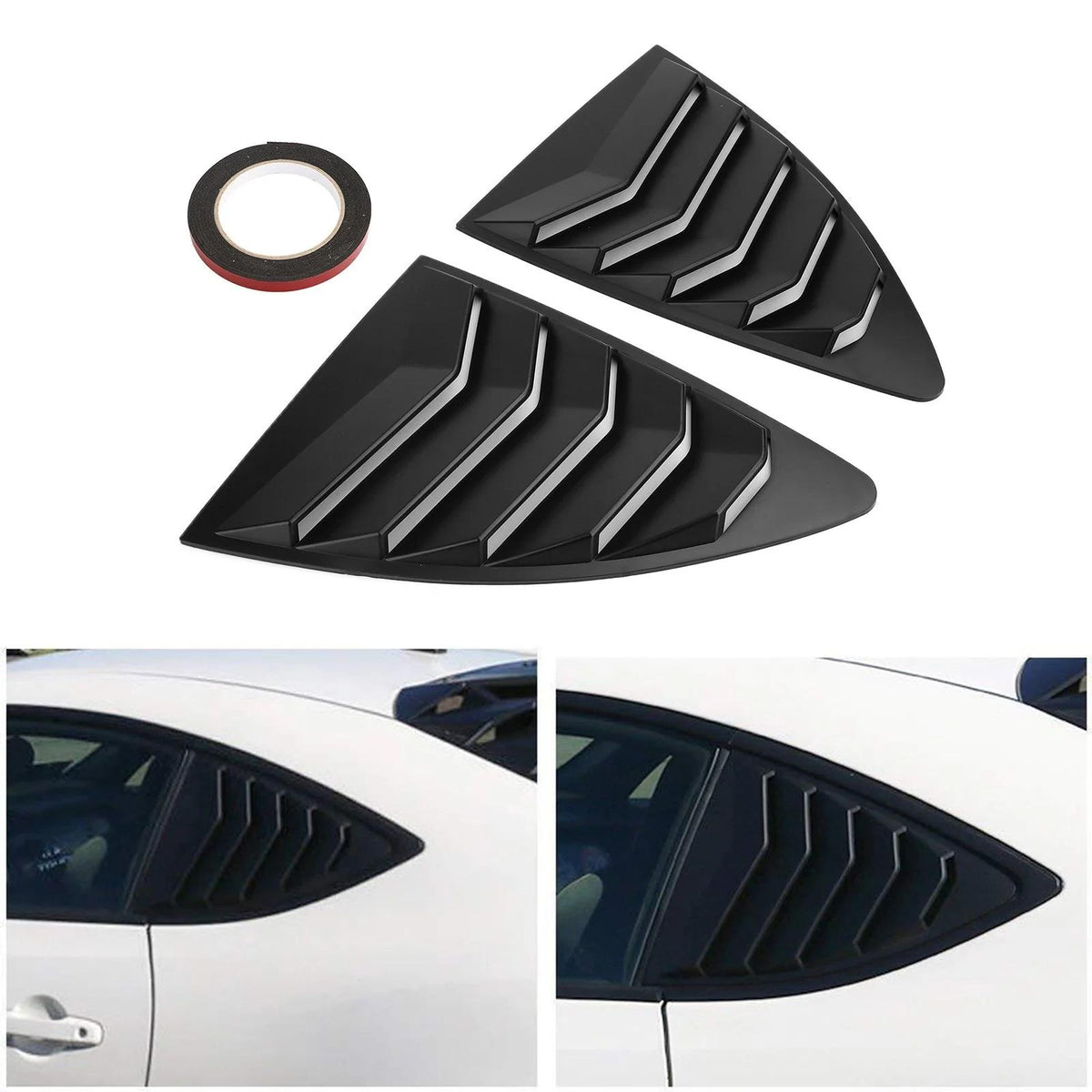 Side Window Louver MatteBlack For 13-18 Scion FRS BRZ Toyota 86 GT86 AE86 Generic