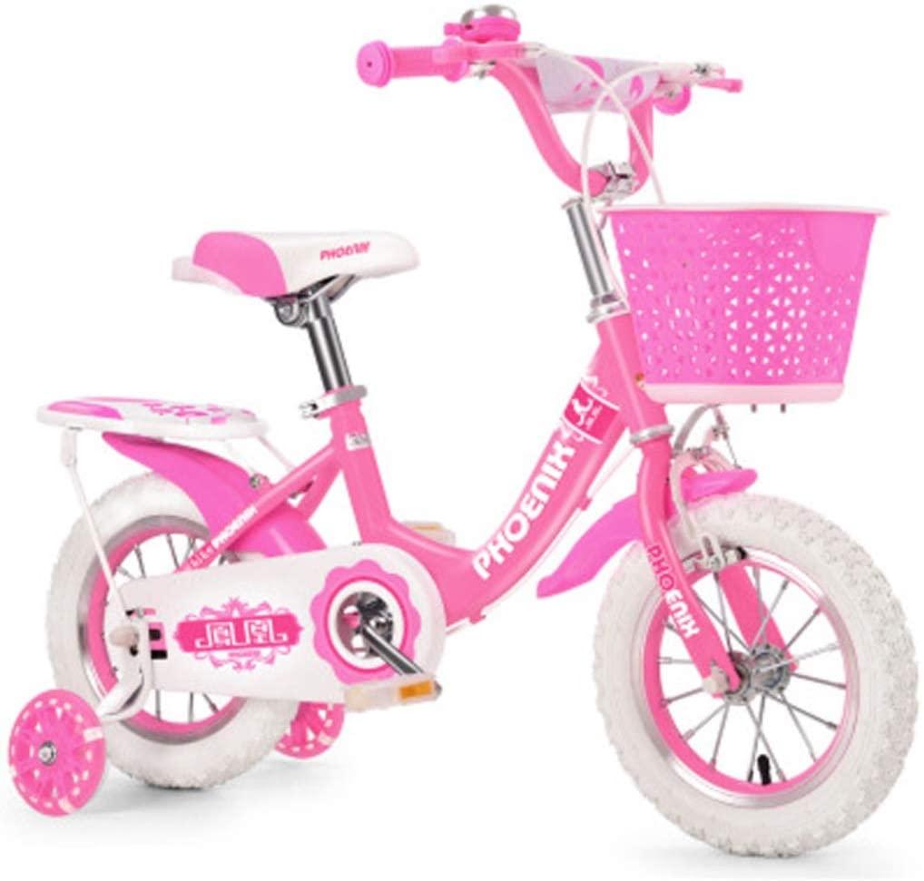 JLFSDB Kids Bike BMX Bike for Kids Boys Girls Bicycle Boy’s Girl’s Kids Children Child Bike Bicycle,12”,14”,16”,with Stabilisers,Water Bottle and Holder (Size : 12)