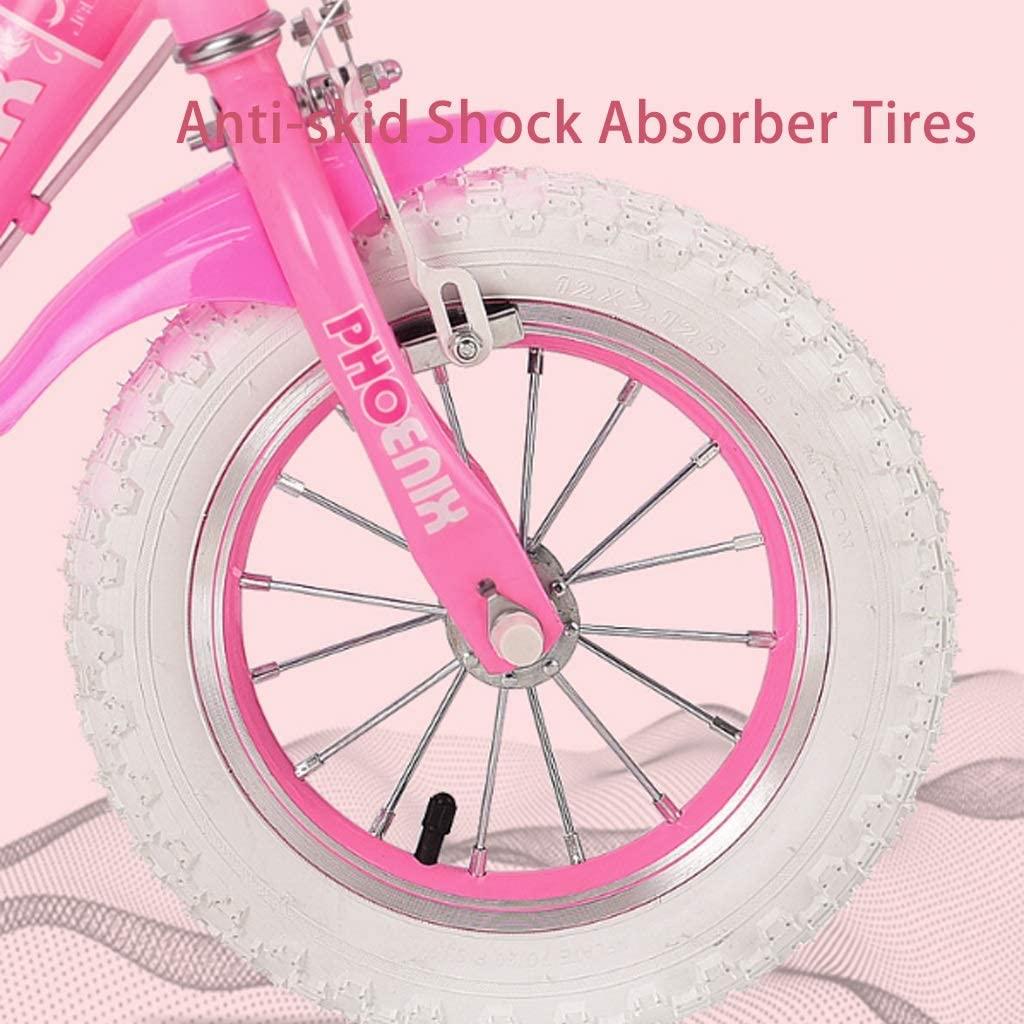 JLFSDB Kids Bike BMX Bike for Kids Boys Girls Bicycle Boy’s Girl’s Kids Children Child Bike Bicycle,12”,14”,16”,with Stabilisers,Water Bottle and Holder (Size : 12)
