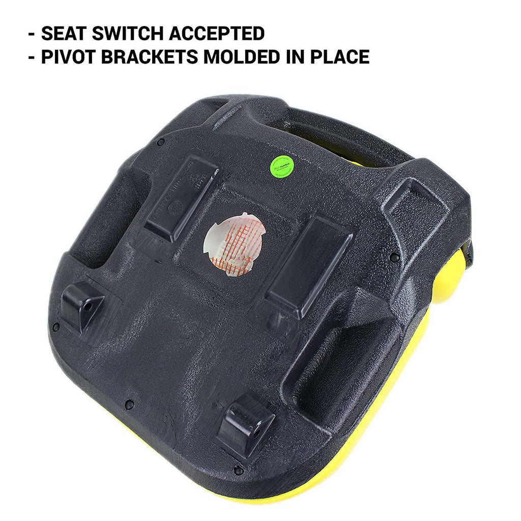 e-am136044 deluxe yellow seat for john deere x530, x520, x500, x360, x340, x324, x320, x300r, x304, x300, x305r, x310, x330, x350, x350r, x354, x384, x380, x370, x394+
