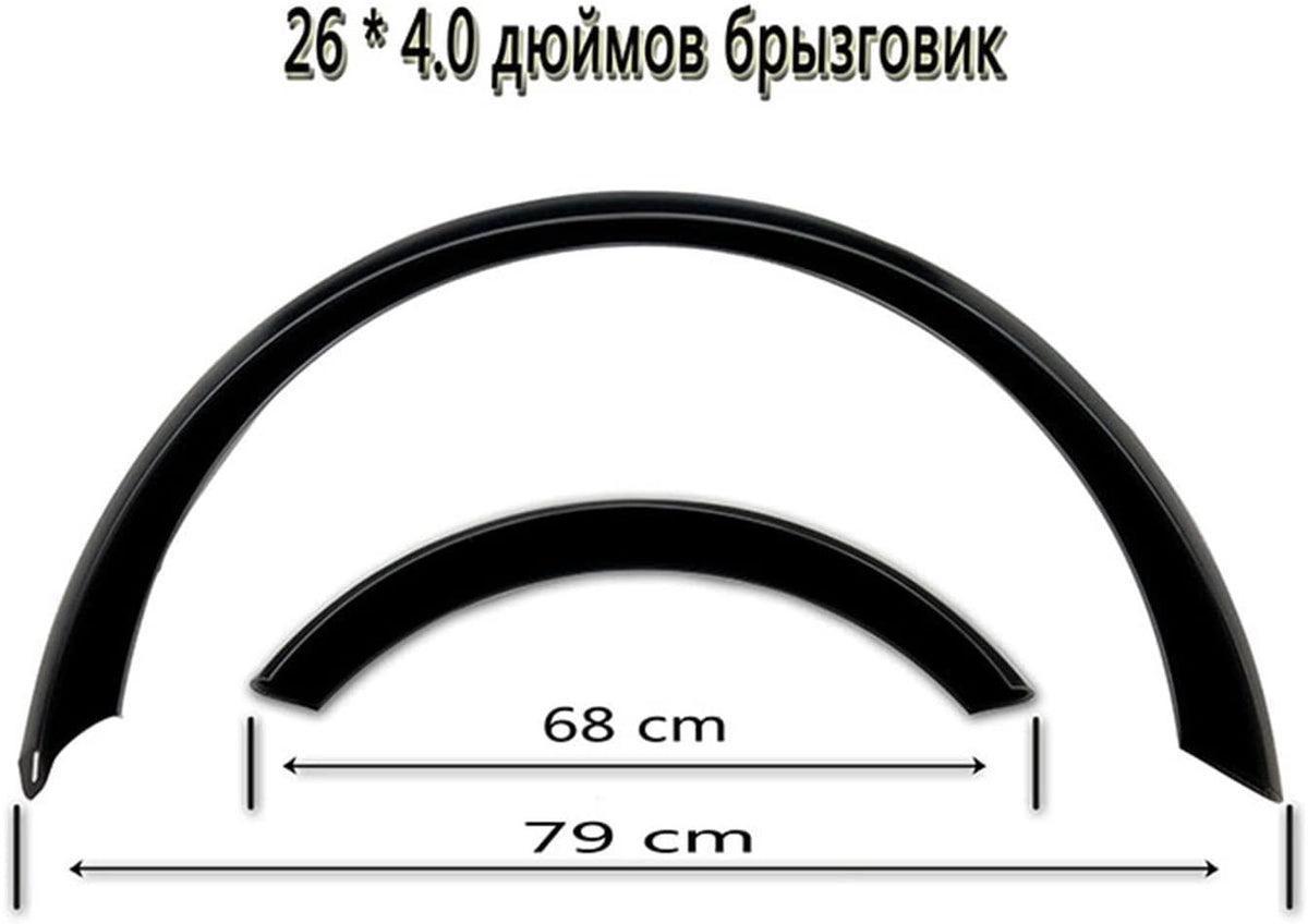 ZUZULI Bicycle Mudguard Bicycle Fender Snow Bike Flap 26 inch 4.0 Fat Bikes Accessories fenders Full Coverage Bicycle Front Rear Mud Fenders