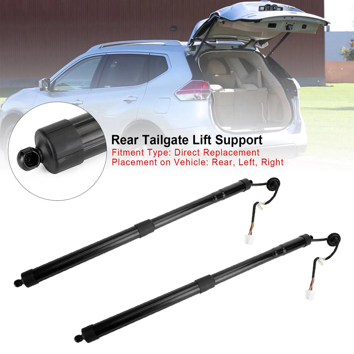 14-19 Nissan Rogue S/SL/SV Sport Utility 4-Door 2.5L 2PCS Electric Tailgate Struts 905614BA4A 905614BA3A Generic