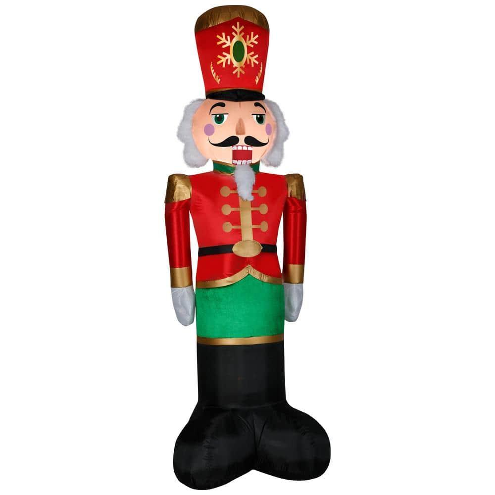 8 ft. Tall Christmas Inflatable Airblown-Mixed Media-Luxe Nutcracker