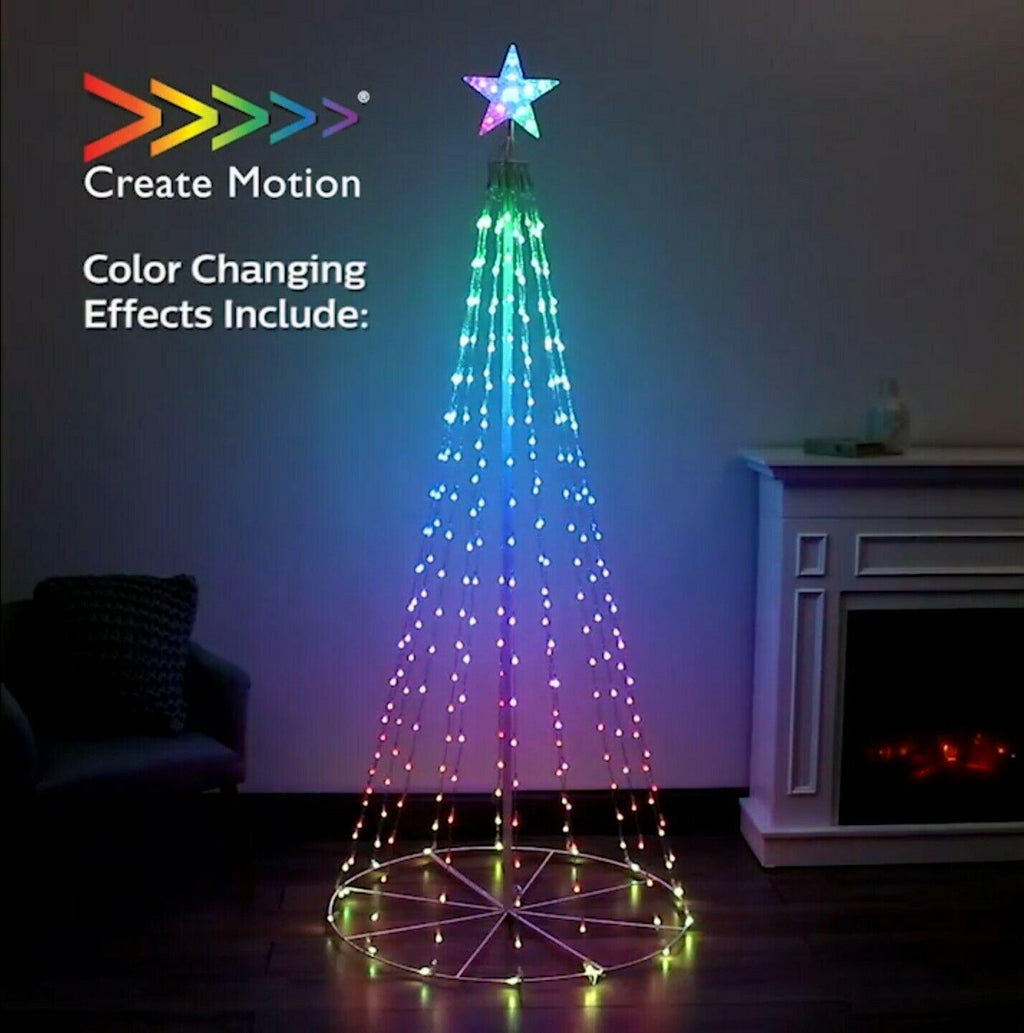 - Philips 6.8ft Animated LED Color Changing Christmas Tree