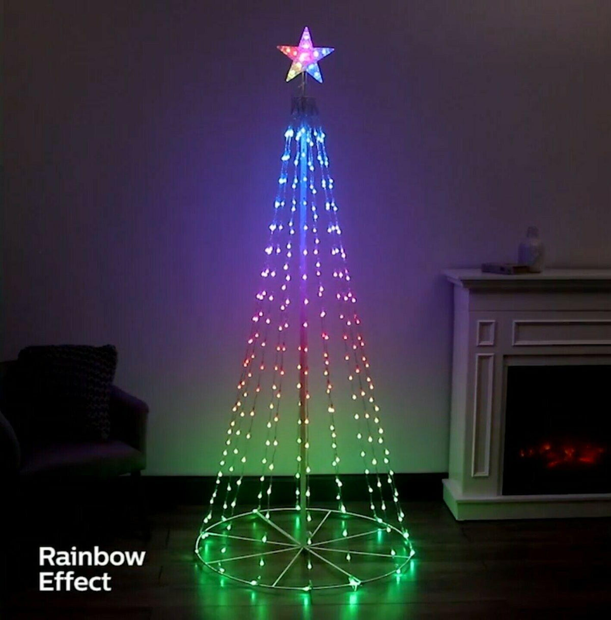 - Philips 6.8ft Animated LED Color Changing Christmas Tree