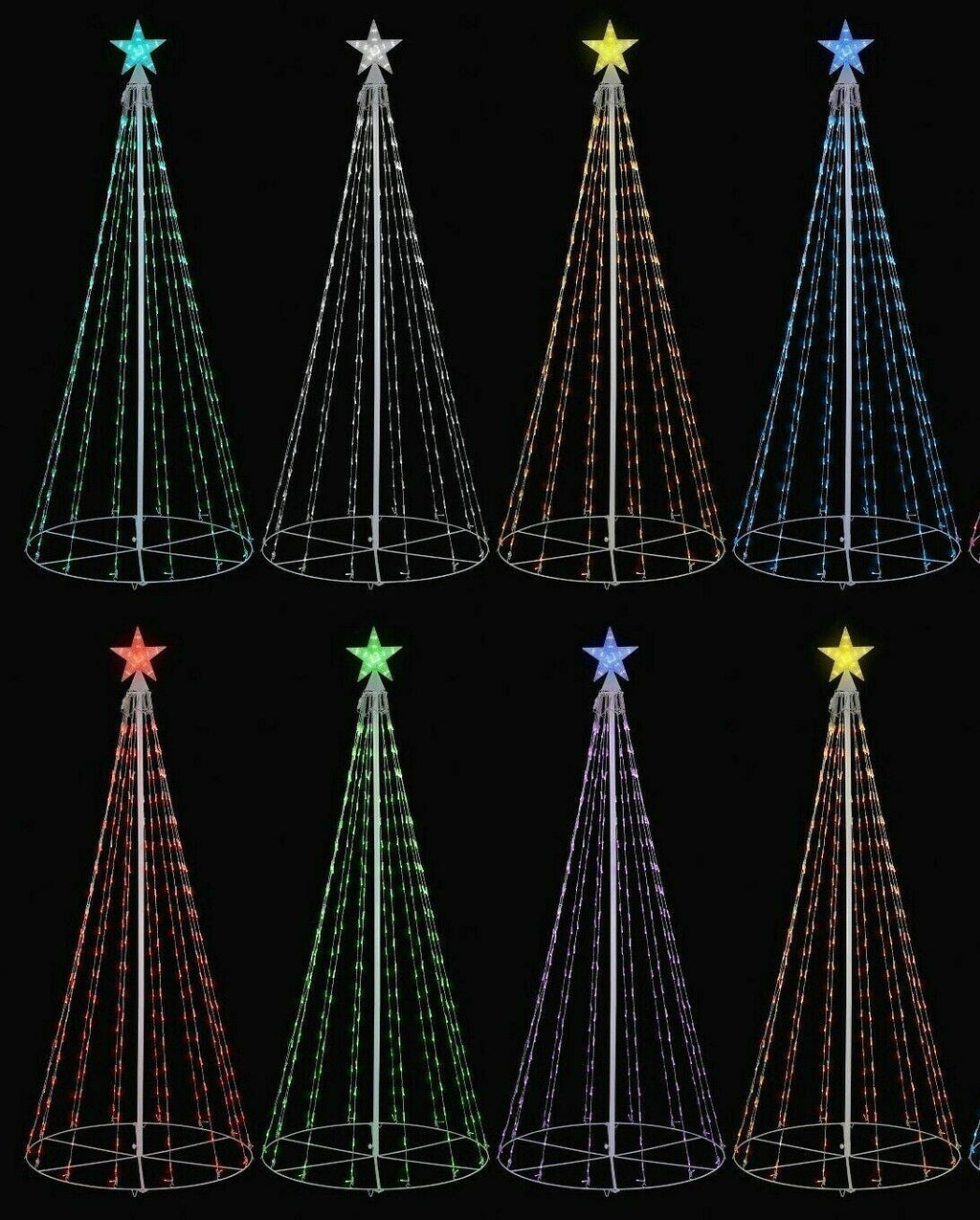 - Philips 6.8ft Animated LED Color Changing Christmas Tree