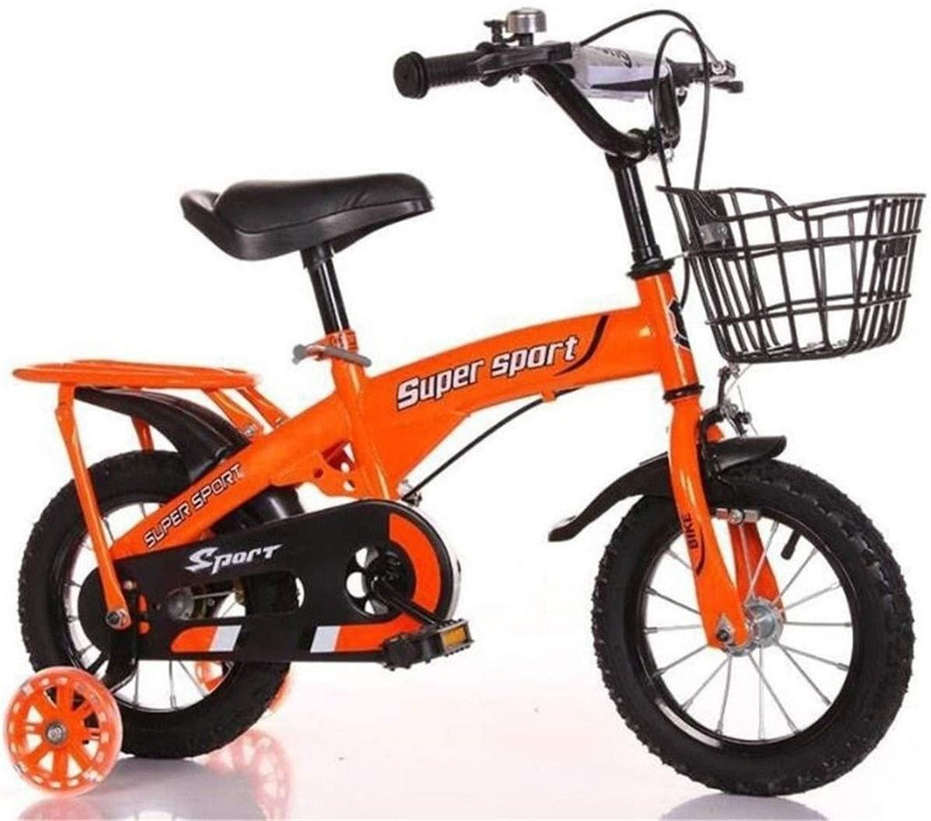 Kids Bike BMX Bike for Kids Boys Girls Bicycle Kids Bike,Children Wheel Bicycle,Adjustable Toddler Training Bike In Size 12” 14” 16” 18” For Boys Girls 2-9 Years Old ( Color : Oran, Size : 12inch )
