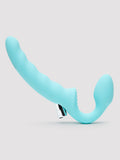 Lovehoney Posable Rechargeable Vibrating Strapless Strap-On, Blue