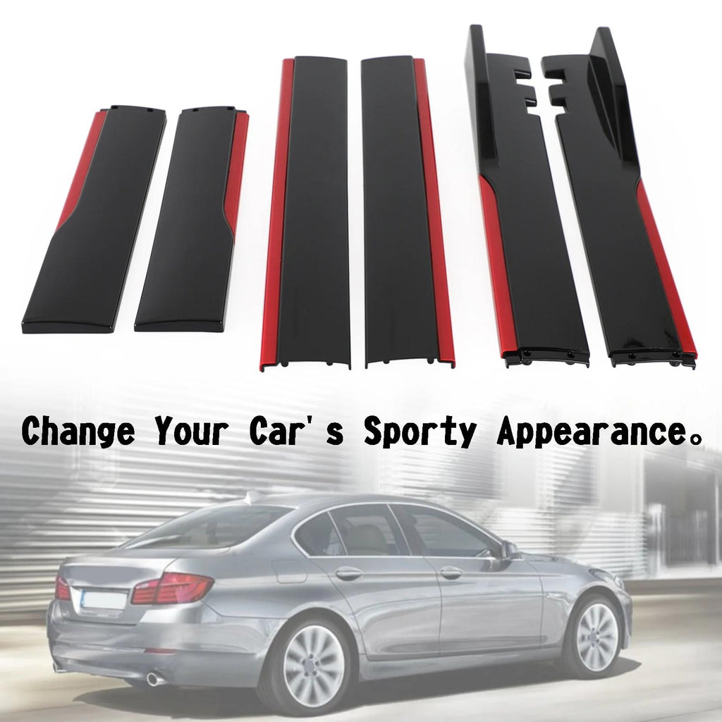 78.7" Universal Side Skirt Extensions Rocker Panel Splitters Lip Polypropylene Fit VW Golf MK5 MK6 MK7 CC Passat Jetta Polo Scirocco Generic