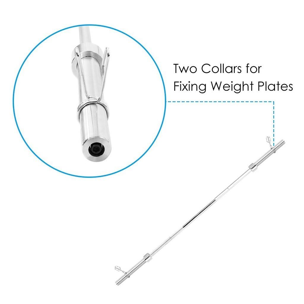 Pgyong 86 inch Olympic Bar Weightlifting Barbell Bar for Home Gym Exercise, Silver(2-Inch)