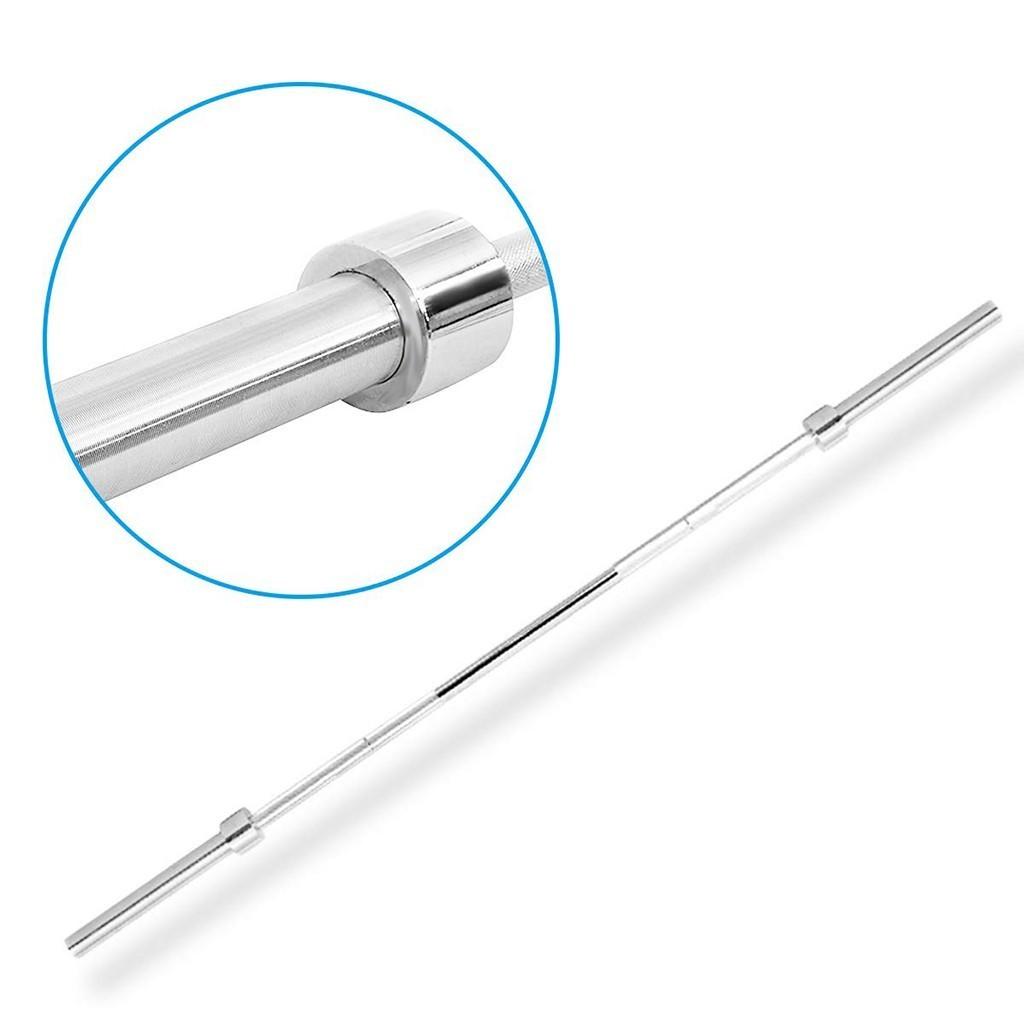 Pgyong 86 inch Olympic Bar Weightlifting Barbell Bar for Home Gym Exercise, Silver(2-Inch)