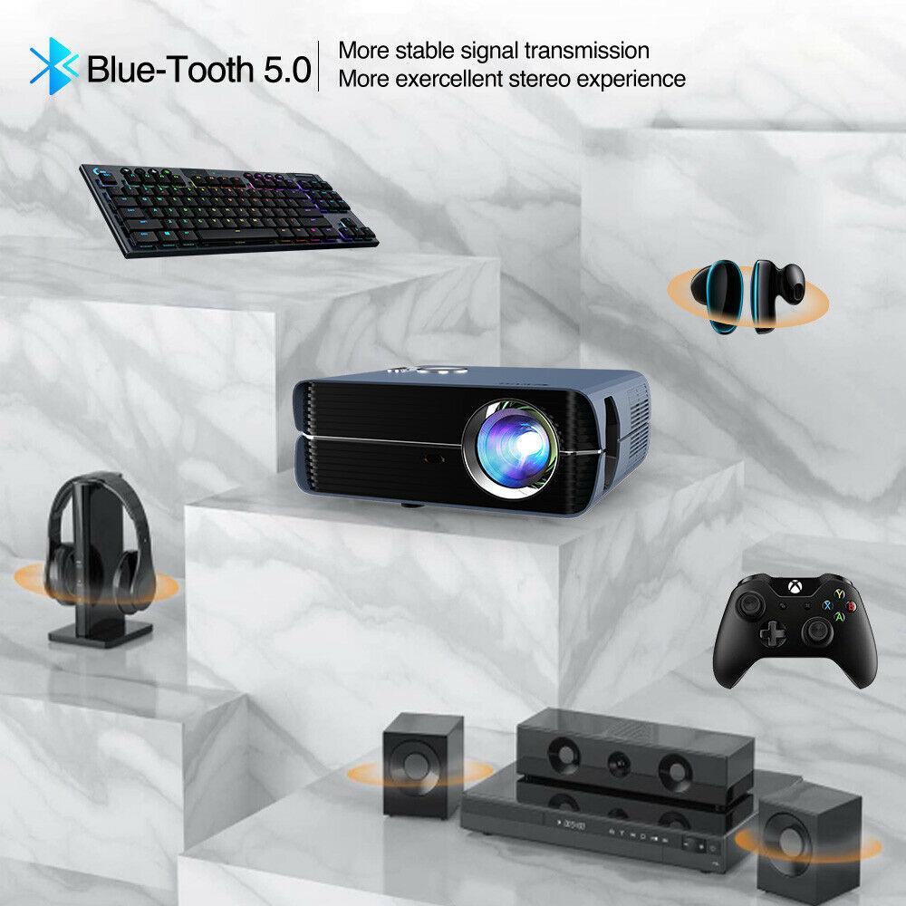 7000lms android 9.0 projector native 1080p movie bt 5.0 home theater airplay tv