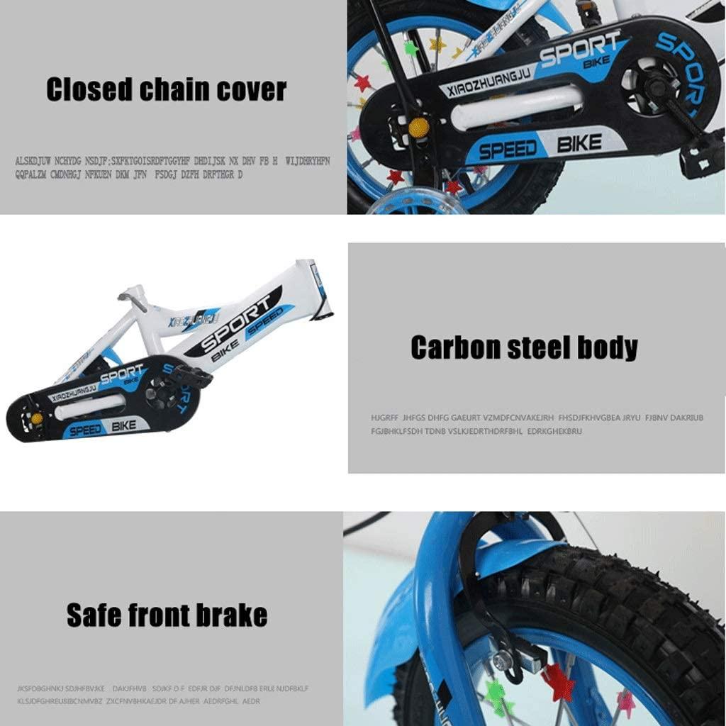 JLFSDB Kids Bike BMX Bike for Kids Boys Girls Bicycle Children Bicycle Girl’s Boy’s Bike Small Kids Bike with Brakes and with Air Tires Flash Training Wheels for A2-9 Year Old Child