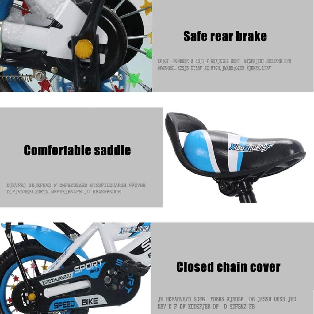 JLFSDB Kids Bike BMX Bike for Kids Boys Girls Bicycle Children Bicycle Girl’s Boy’s Bike Small Kids Bike with Brakes and with Air Tires Flash Training Wheels for A2-9 Year Old Child