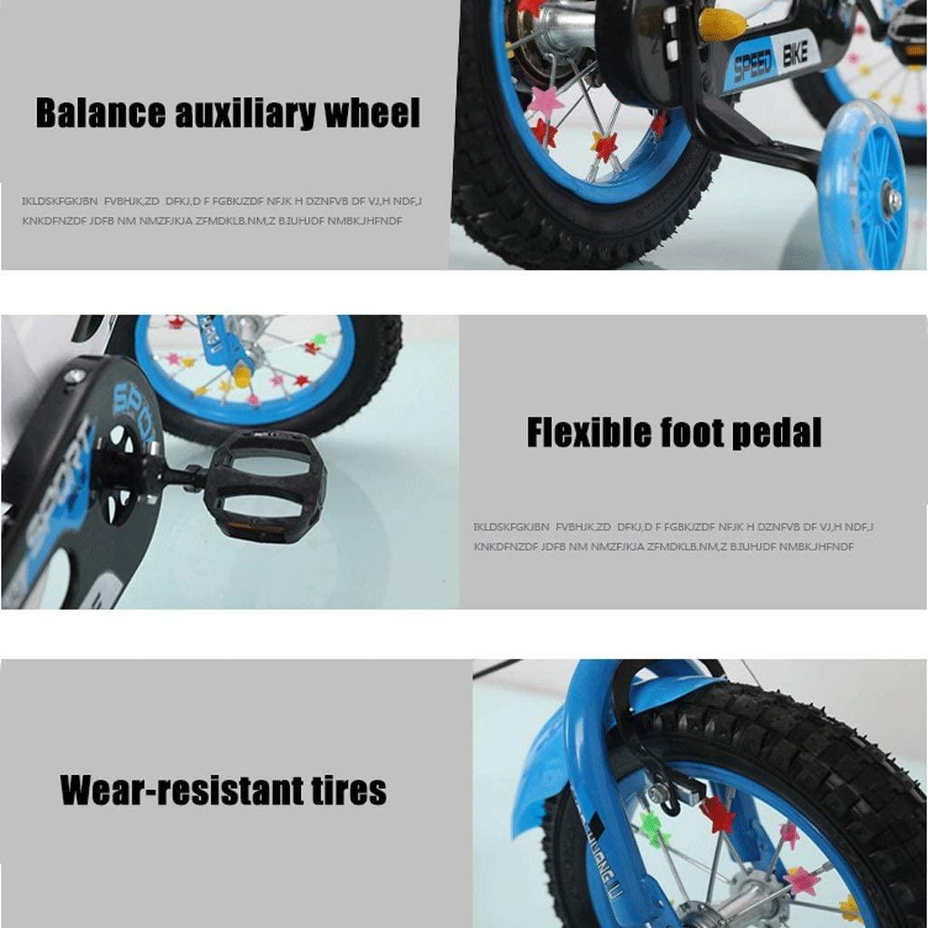 JLFSDB Kids Bike BMX Bike for Kids Boys Girls Bicycle Children Bicycle Girl’s Boy’s Bike Small Kids Bike with Brakes and with Air Tires Flash Training Wheels for A2-9 Year Old Child
