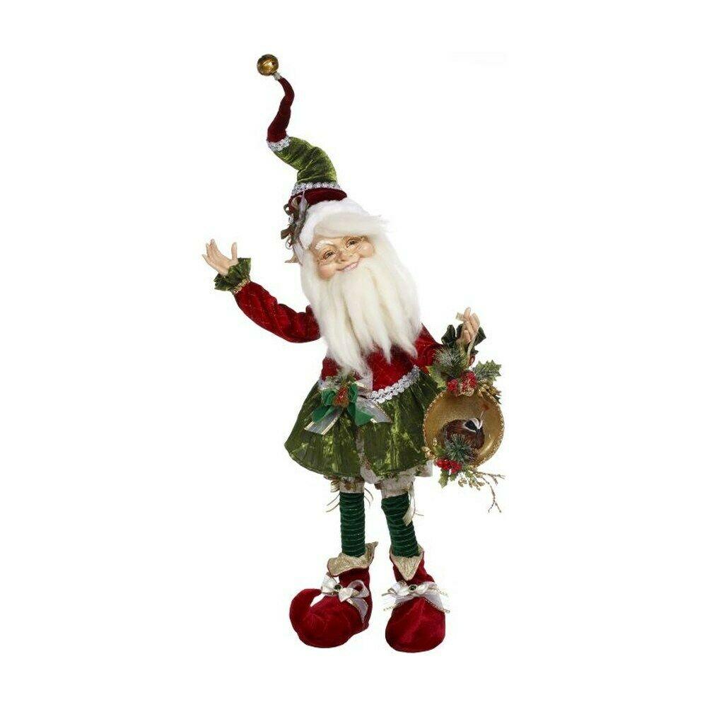 Mark Roberts 2019 North Pole PartridPear Tree Elf Figurine, Large, 33 inches