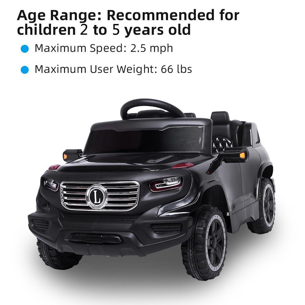Ktaxon Kids Ride-On Car 6V Battery Motorized Vehicles Children's Best Toy Car Safe w/ Remote Control, 3 Speeds, Music, Seat Belts, LED Lights