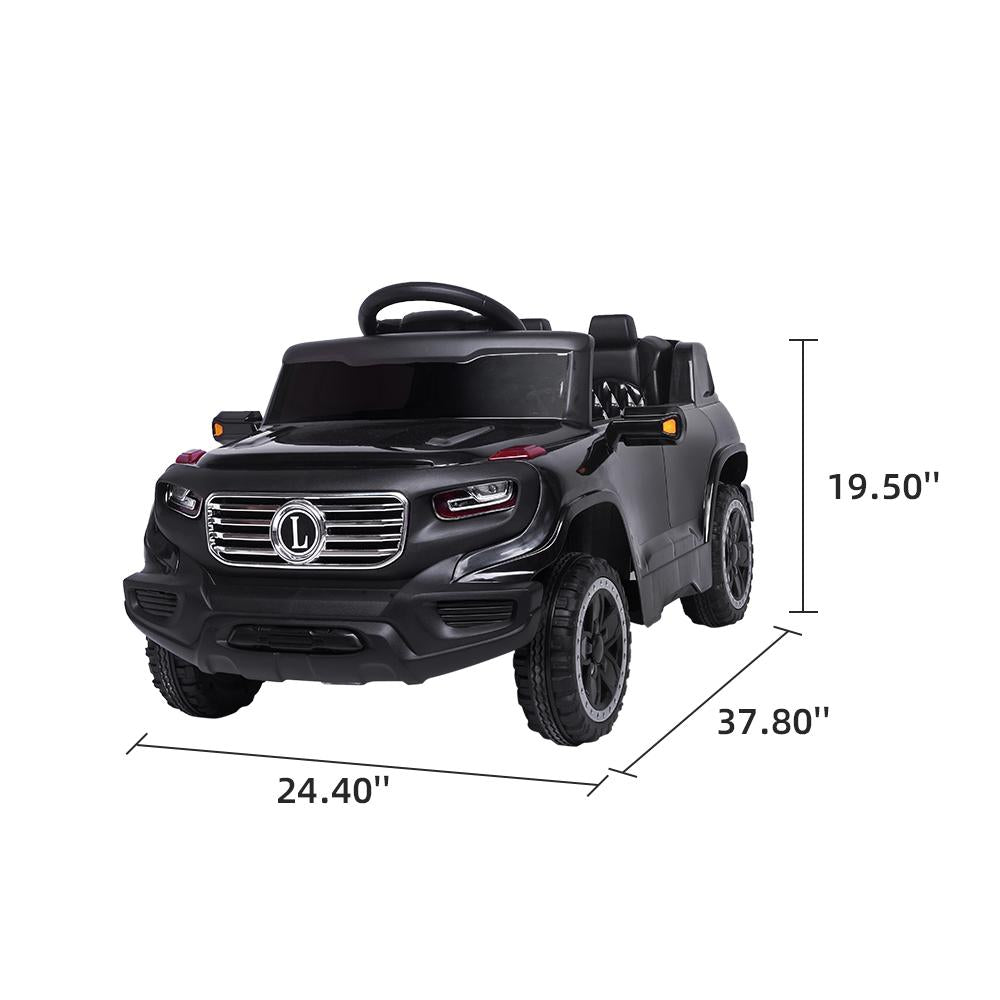 Ktaxon Kids Ride-On Car 6V Battery Motorized Vehicles Children's Best Toy Car Safe w/ Remote Control, 3 Speeds, Music, Seat Belts, LED Lights