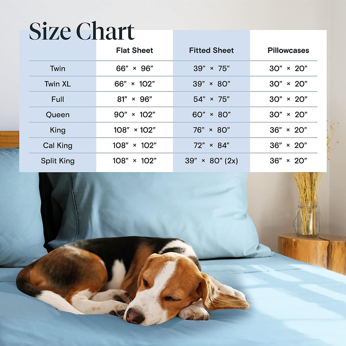 LuxClub 6 PC California King Size Sheet Set Bamboo Sheets Deep Pockets 18" Eco Friendly Wrinkle Free Cooling Sheets Machine Washable Hotel Bedding Silky Soft - Sky California King