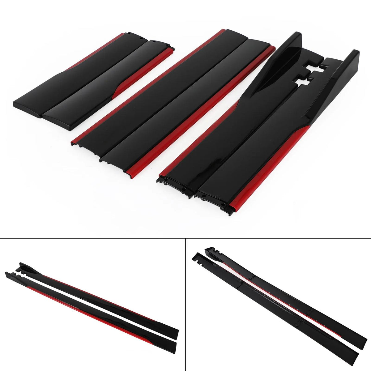78.7" Universal Side Skirt Extensions Rocker Panel Splitters Lip Polypropylene Fit Benz CLA GLA A B Class W117 C117 W176 A45 CLS SLS Generic