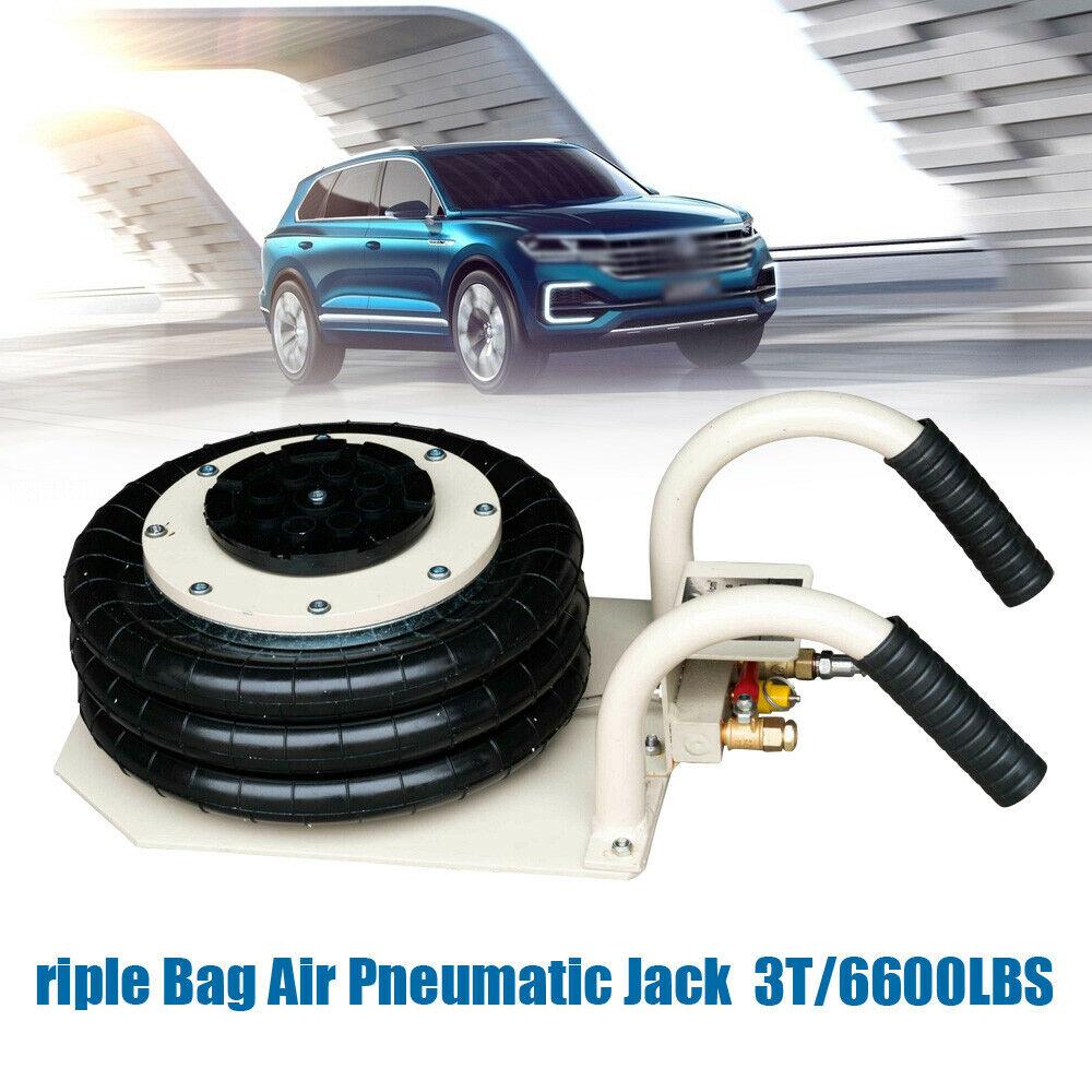 3 Ton Triple Bag Air Jack Pneumatic Jack  Lift Heavy Duty Jac6600 LBS