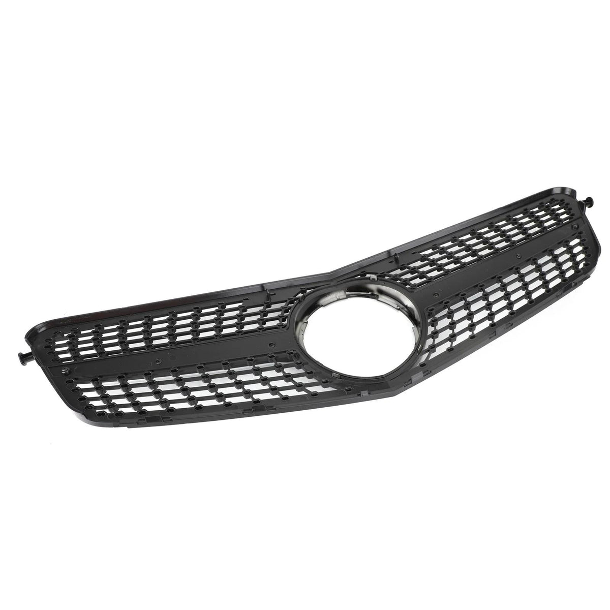 2008-2014 Benz W204 C200 C300 Diamond Black Chrome Front Grille Grill Generic