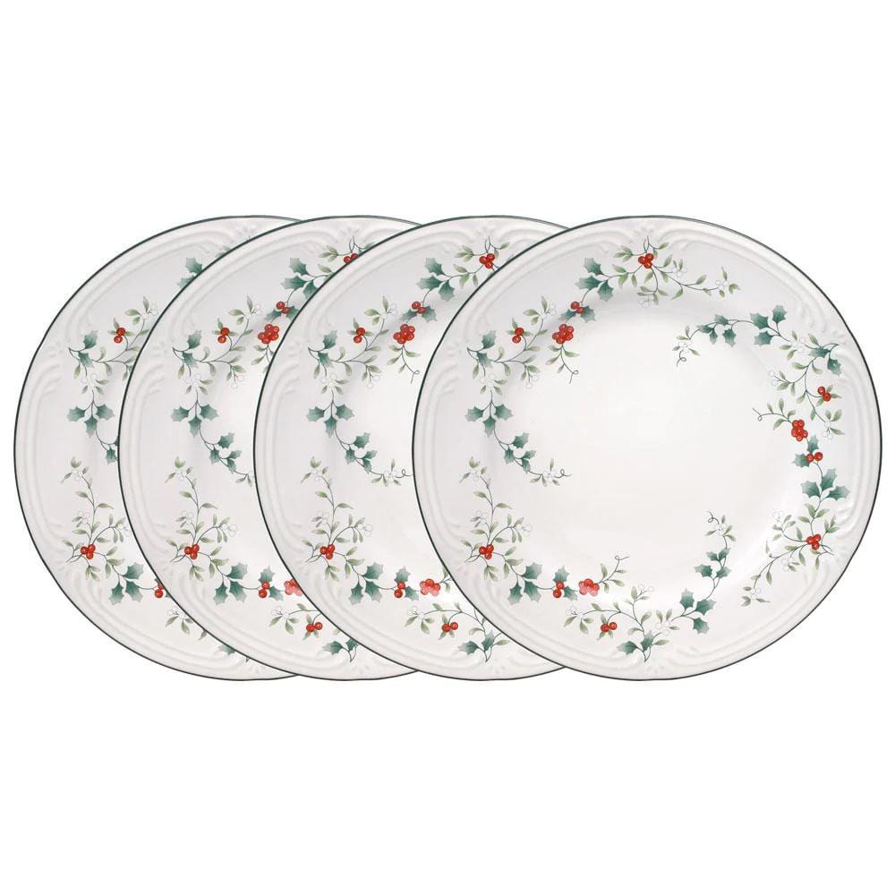 WinterberrySet of 4 Dinner Plates
