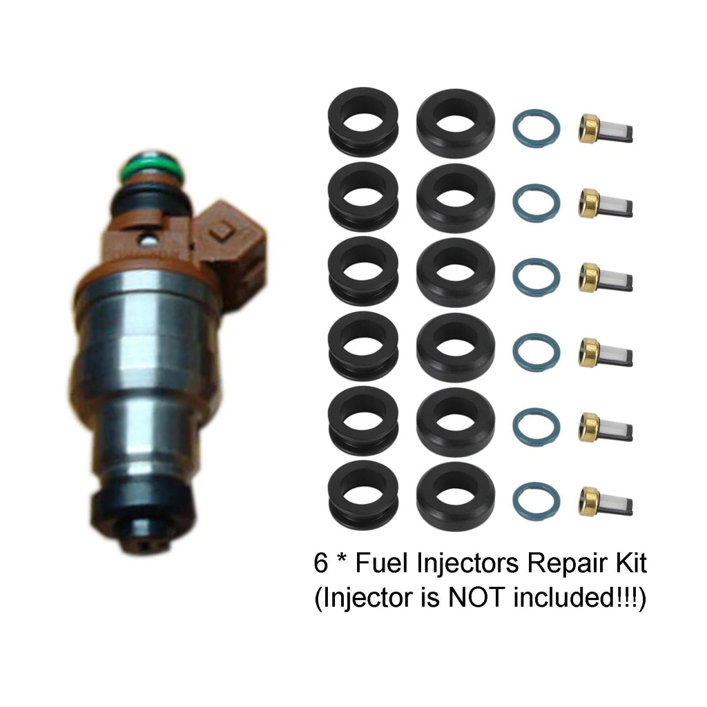 Dodge Stealth 1991-1996 6PCS Fuel Injectors Seal O-Ring Kit 18-10066 INP-014 MD164888 Generic