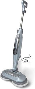 Shark S7000AMZ Steam Mop, Steam &amp; Scrub All-in-One Scrubbing and Sanitizing, Designed for Hard Floors, with 6 Dirt Grip Soft Scrub Washable Pads &amp; 2 Steam Modes, Pure Water Blue