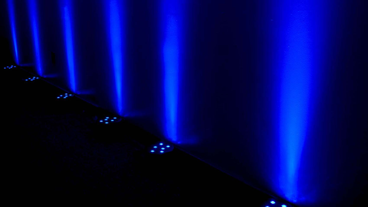 Chauvet DJ Nimbus Dry Ice Fog Machine Fogger+DJ Facade+2) Battery Par Lights