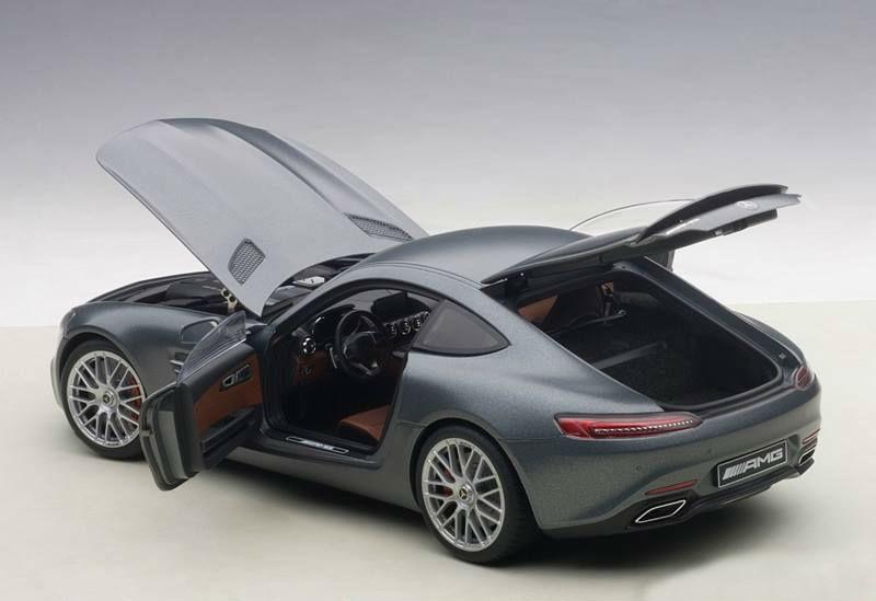 Mercedes AMG GT S Matt Grey 1/18 Model Car by Autoart