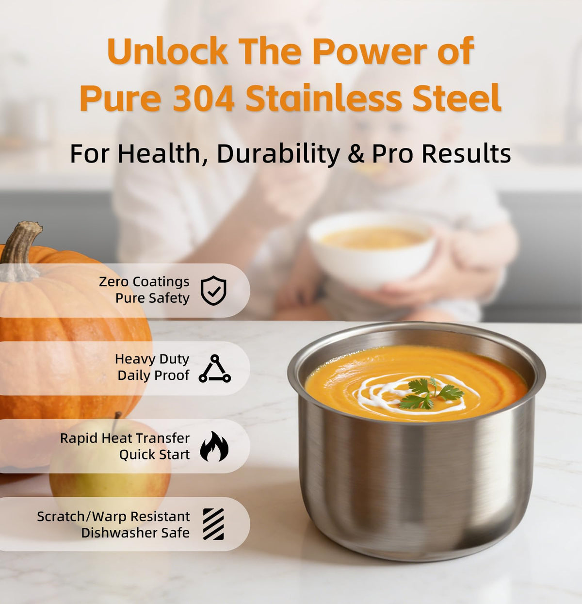 Dual-Pot Electric Pressure Cooker,12-in-1 Multi Cooker with 6QT  Steel & 5QT Ceramic Pot,Olla de Presion for Pressure,Rice,Meat Stew,Yogurt Maker