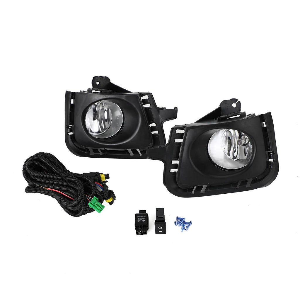 12-14 Toyota Prius C  Clear Lens Front Bumper Fog Light Lamps w/Bezel+Switch Generic