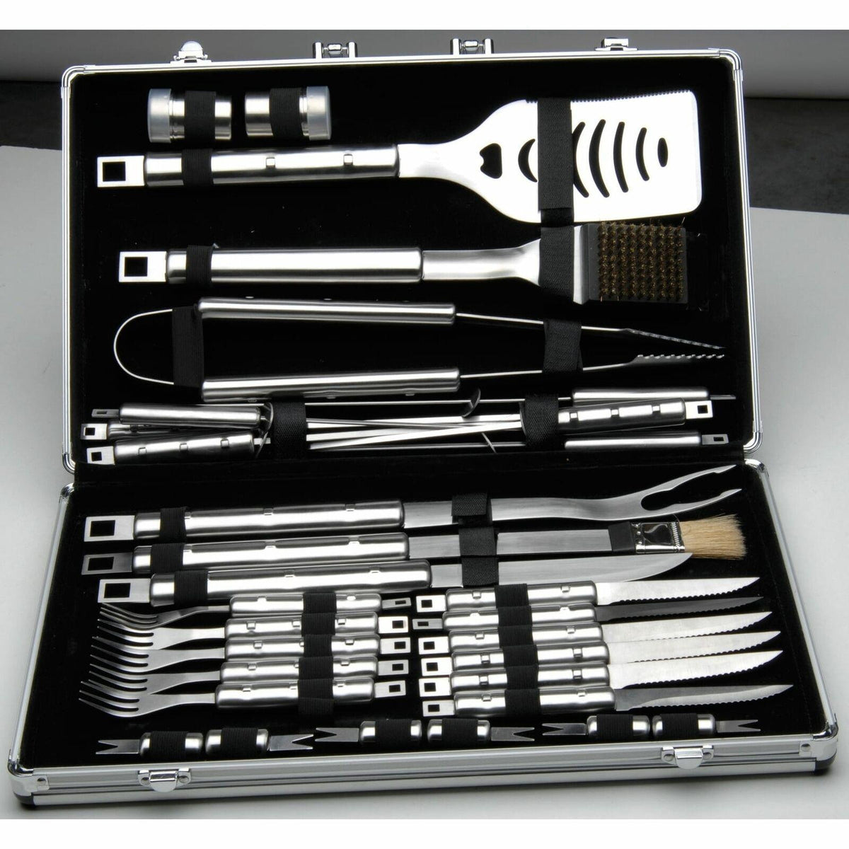 Cubo 33pc BBQ Set, Essentials - Silver Silver